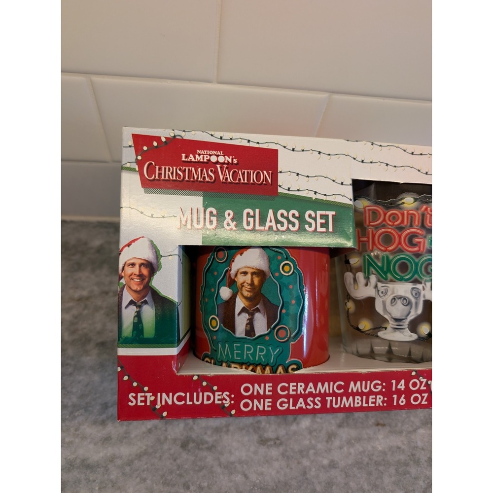 New National Lampoons Christmas Vacation, 14oz mug & 16oz glass‎ Featuring Clark